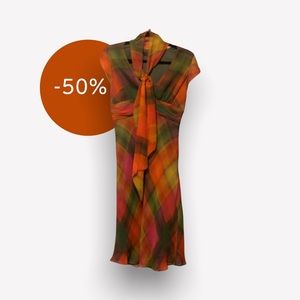 BCBG Summer Plaid Dress - Size 4